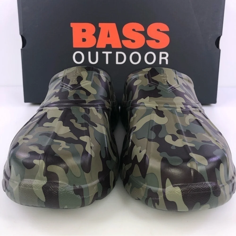BASS Outdoor Camo Field Slides Clogs Shoes size 12 - Picture 4 of 12